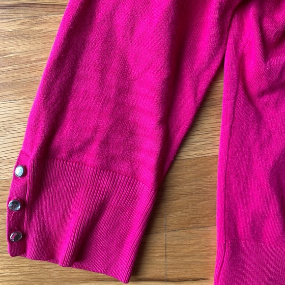 Express Women’s Rhinestone Cardigan Fuchsia Small - Picture 2 of 6